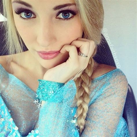 Pin By Caroline Gill On Make Up Anna Faith Elsa Costume Elsa Frozen