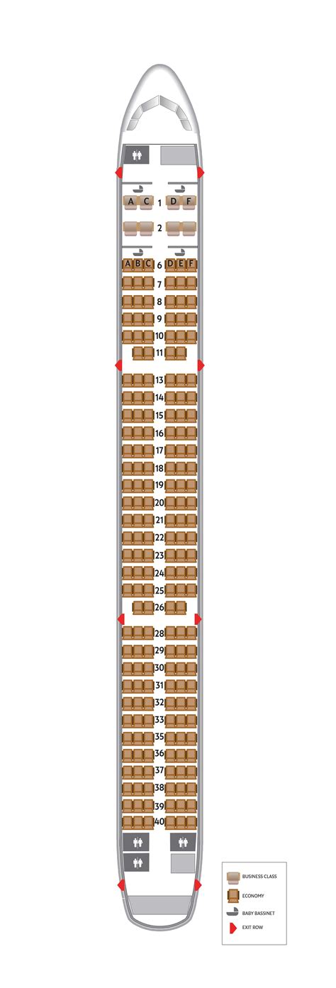 Etihad Airways Boeing 787 9 Seat Map