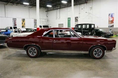 1967 Pontiac Gto 69807 Miles Burgundy 400ci V8 4 Speed Manual For Sale