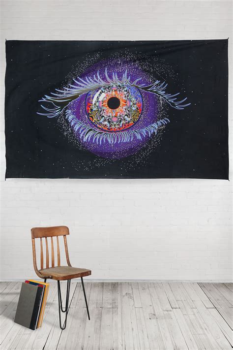 Mike Dubois Cosmic Eye Heady Digital Art Print Tapestry