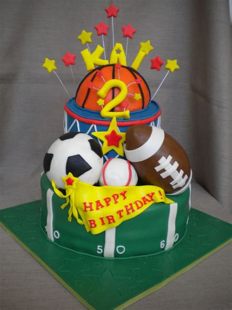 Sports Theme Birthday Sports Theme Birthday Second Birthday Cakes Sport Cakes