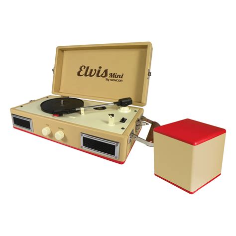 Stt 017 Elvis Mini Retro Gramofón Record Player Turntable Elvis