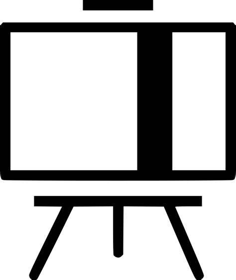 Easel Silhouette Png Picture Png Arts