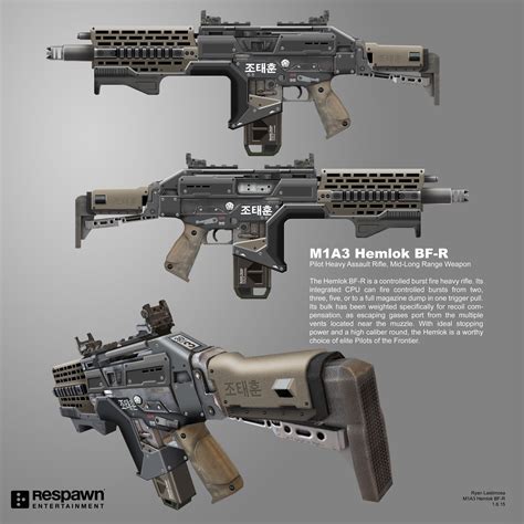 Artstation Titanfall 2 M1a3 Hemlok Bf R Ryan Lastimosa Armas