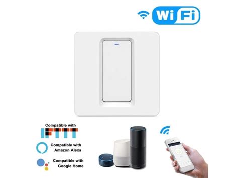WiFi Smart Home Light Switch Push Button Smart Life/Tuya ...