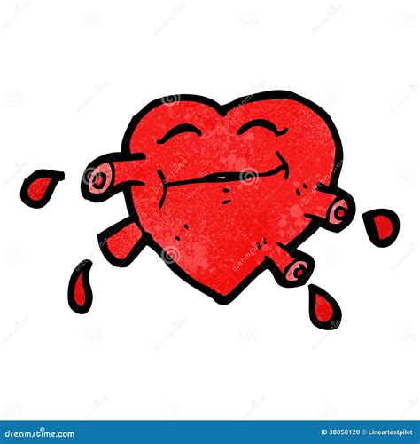 Funny Heart Cartoon Character Stock Vector Illustration Of Character