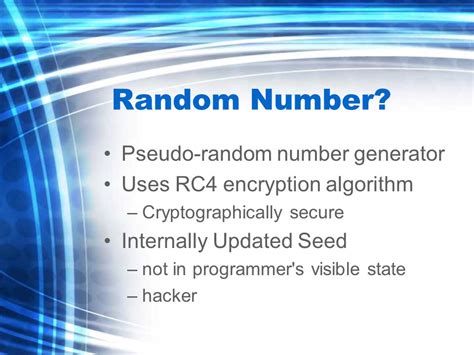 Random Number Generator Dmitriy Solmonov W1 1 David Levitt W1 2 Jesse