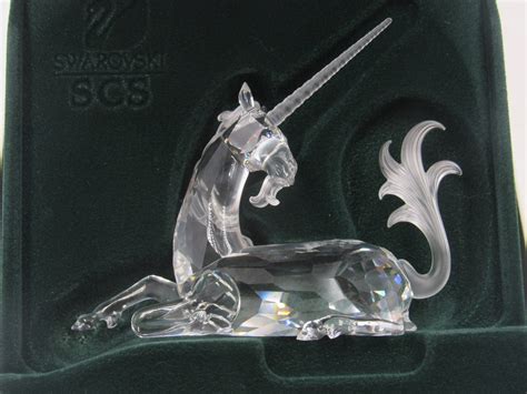 Swarovski Fabulous Creatures 1996 Unicorn Crystal Figurine In Etsy