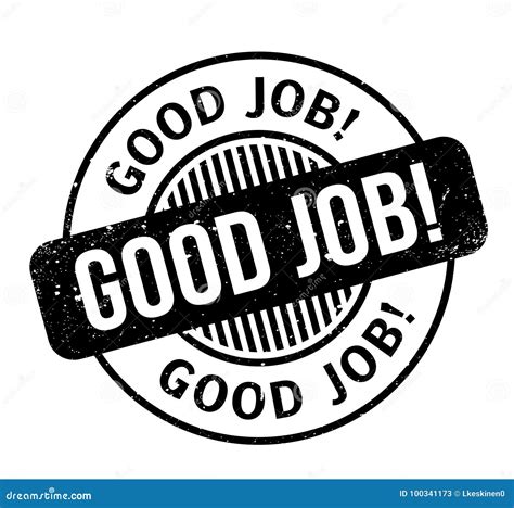 Good Job Rubber Stamp Stock Vector Illustration Of Diligent 100341173