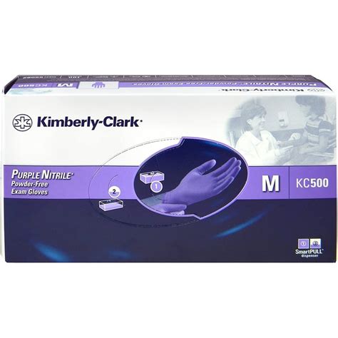 Kc500 Purple Nitrile Xtra Powder Free Exam Gloves By Health Size Medium