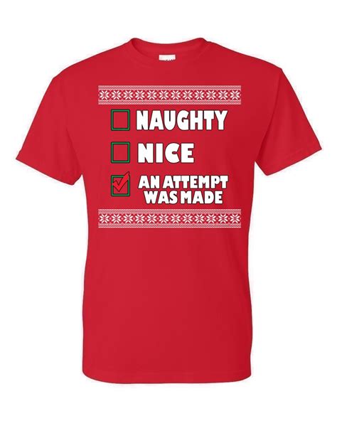 Ugly Christmas T Shirt An Attempt Was Made Tee Shirt Etsy