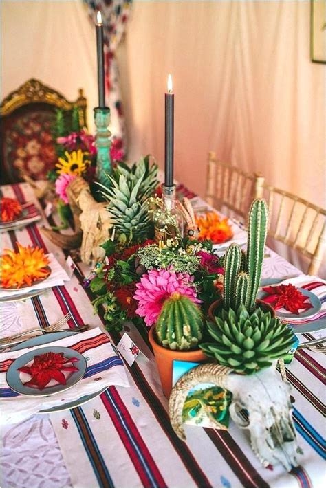 Cactus Centerpiece Wedding Table Decorations Ideas The Best Party On Fiesta Centerpieces Candle