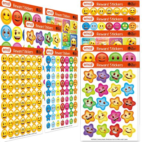 Buy Teacher Stickers For Kids Smiley Face Stickers Emoji Reward
