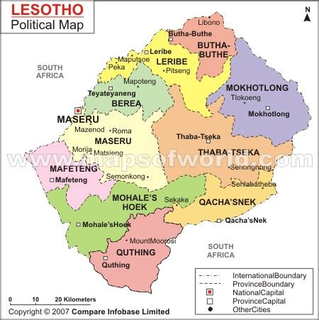 Lesotho from mapcarta, the open map. Lesotho Carte