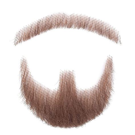 Buy Fake Beard Realistic 100 Human Hair Full Hand Tied Facial Hair Brown Goatee False Beards