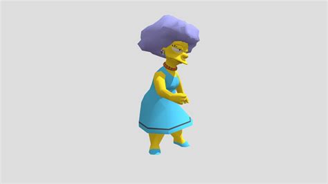 Selma Bouvier Angry Point Simpsons Download Free 3d Model By Vicente Betoret Ferrero
