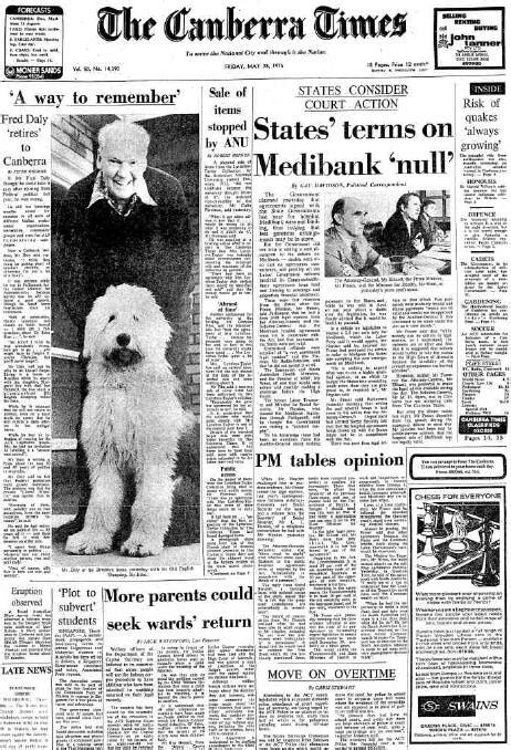 Times Past May 28 1976 The Canberra Times Canberra Act