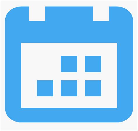 Blue Calendar Icon Png Transparent Png Kindpng