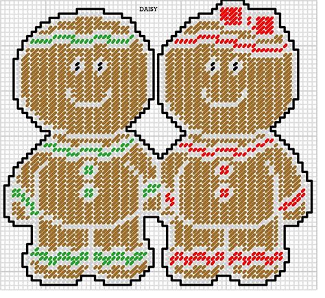 Gingerbread Kids By Daisystitchems Wall Hanging 22 Plastic