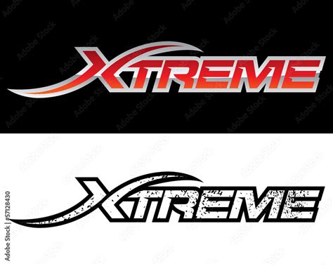 Logo Template Xtreme Stock Vector Adobe Stock