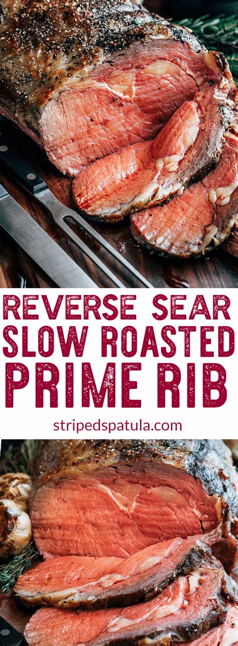 Here's how to warm it up and still keep the pretty pink center. Slow Roasted Prime Rib (Standing Rib Roast) | Striped Spatula