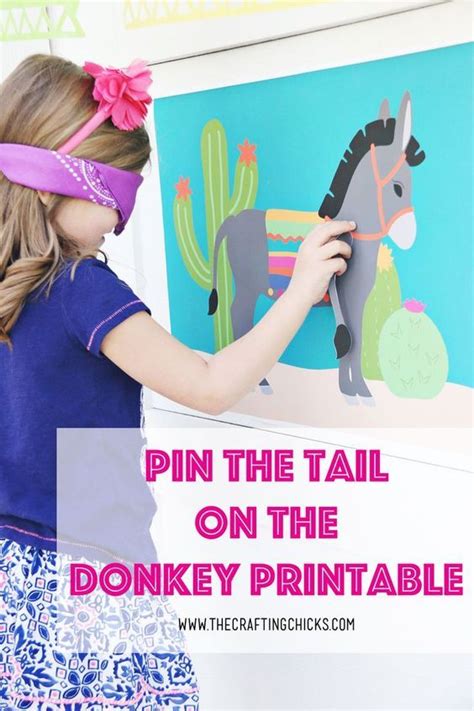 Pin The Tail On The Donkey Zaylee Fiesta Kids Party Games Mexican