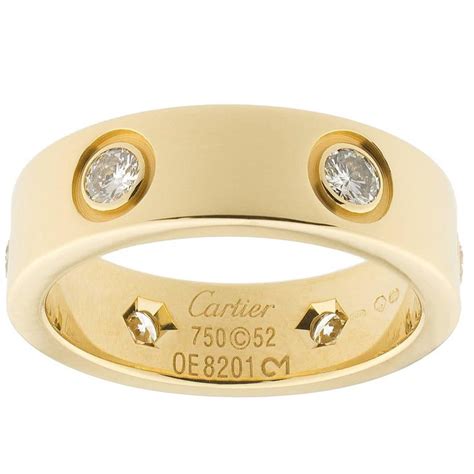 Cartier Diamond Gold Love Ring For Sale At 1stdibs