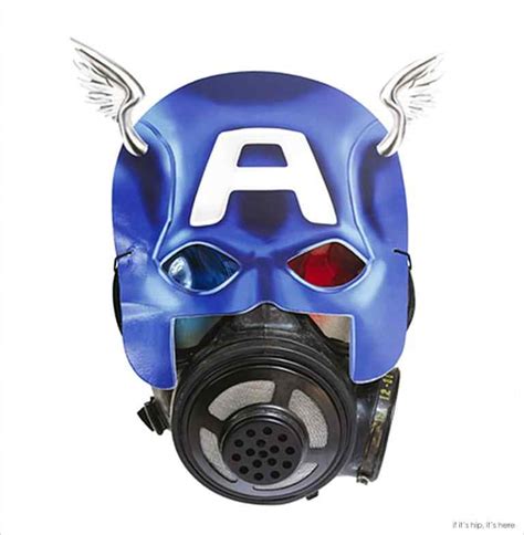 Superhero Gas Masks By Kata Legrady If Its Hip Its Here