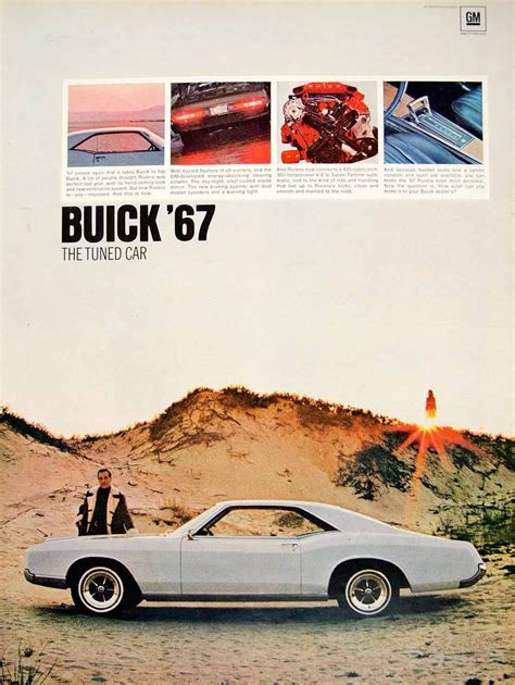 1966 Ad 1967 Buick Riviera Muscle Car White 2 Door Classic Gm