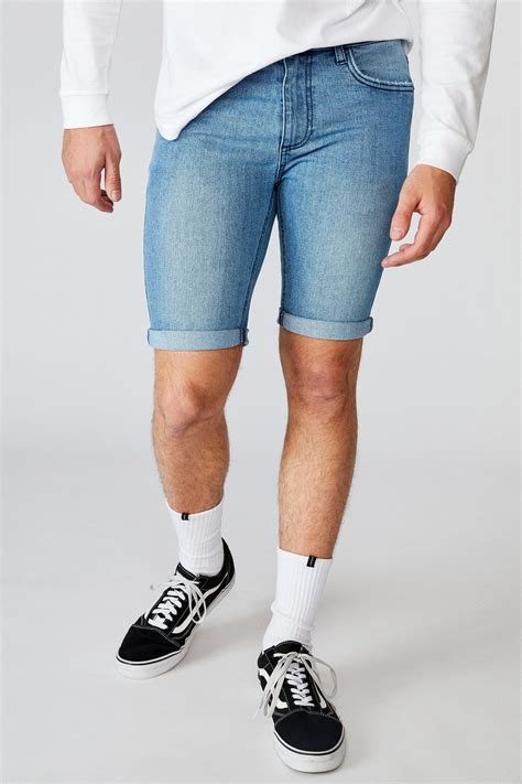 Super Skinny Denim Short Cali Blue Factorie Shorts