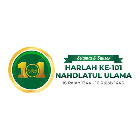 Official Logo For 101 Years Of Harlah Nahdlatul Ulama 2023 Vector 101
