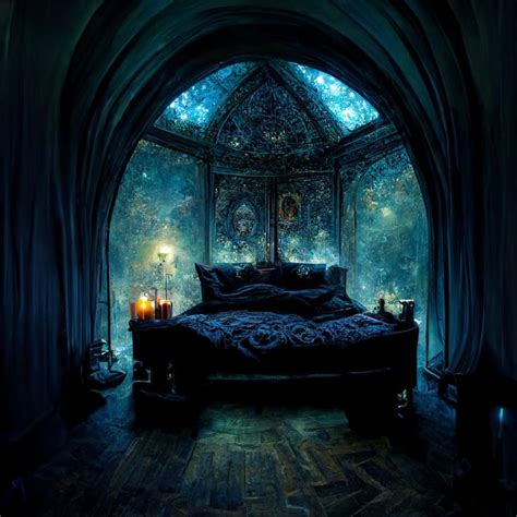 Gothic Astrological Bedroom Fantasy Bedroom Fantasy Rooms Dark Home