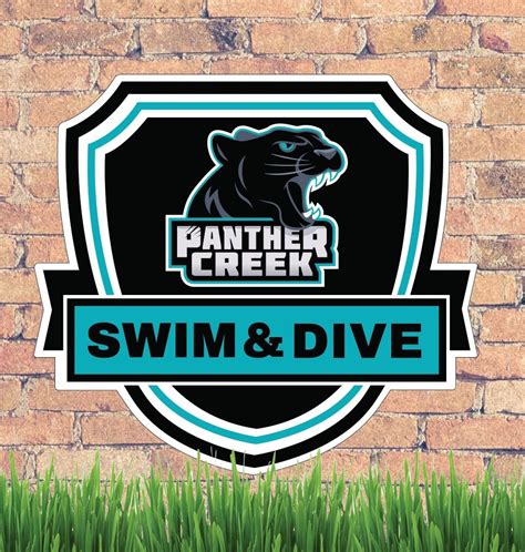 Panther Creek Swim And Dive Yard Sign