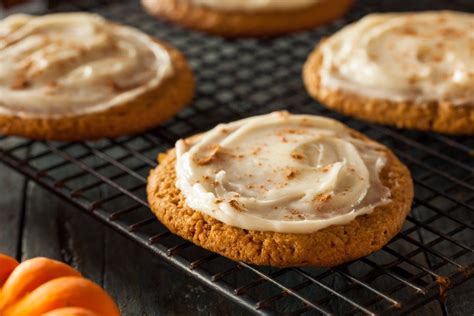 Pumpkin Cookies With Cream Cheese Frosting Kitchen Fun With My 3 Sons
