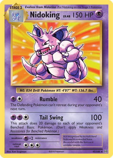 It is both a first edition and has a shadowless error, both things that make cards extremely valuable! Nidoking Evolutions Card Price How much it's worth? | PKMN ...
