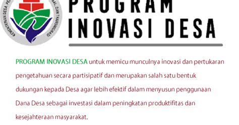 Sekilas Informasi Tentang Pelaksanaan Program Inovasi Desa Menuuid