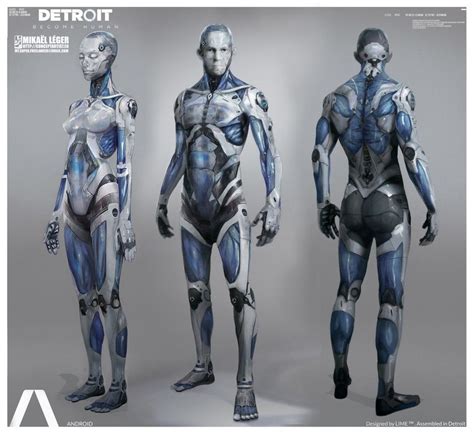 Detroit Become Human Dbh Concept Art Female Android Art Android