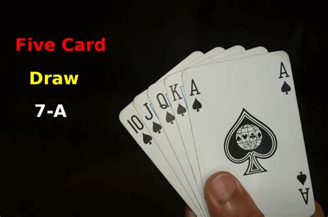 As a result, it is often the first variant learned by new players. Five Card Draw 7-A: So wird erfolgreich Five Card Seven to Ace Draw gespielt!
