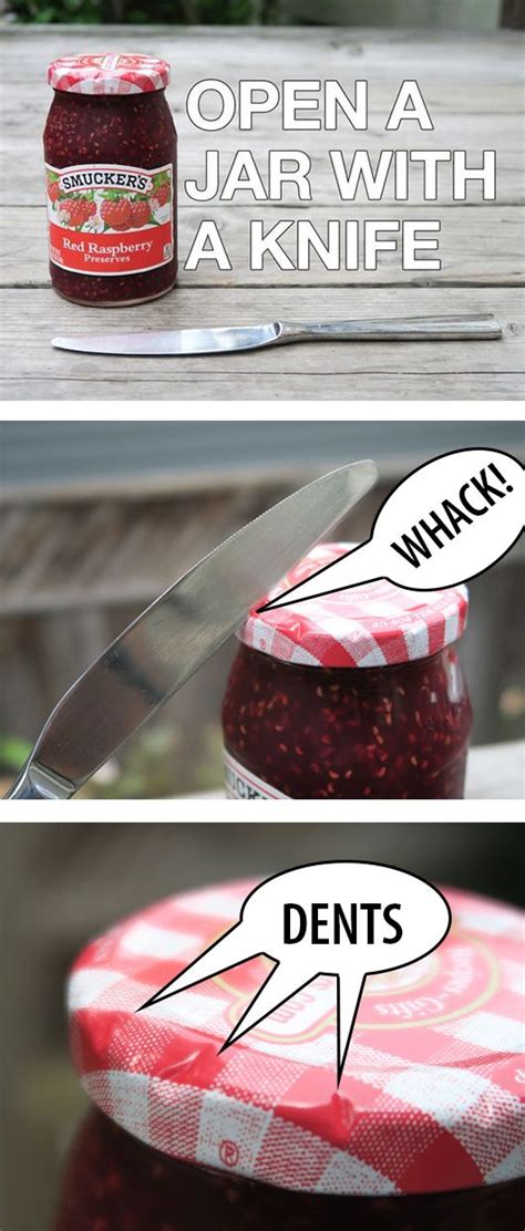 Money jars you can't open. Open a Stuck Jar With a Knife | Jar, Jar lids, Smuckers jars