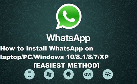 New Install Whatapp For Laptoppc Windows 108187xpvista The