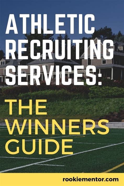 Athletic Recruiting Services The Winners Guide Rookie Mentor