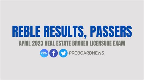 Reble Results April 2023 Real Estate Broker Board Exam List Of Passers
