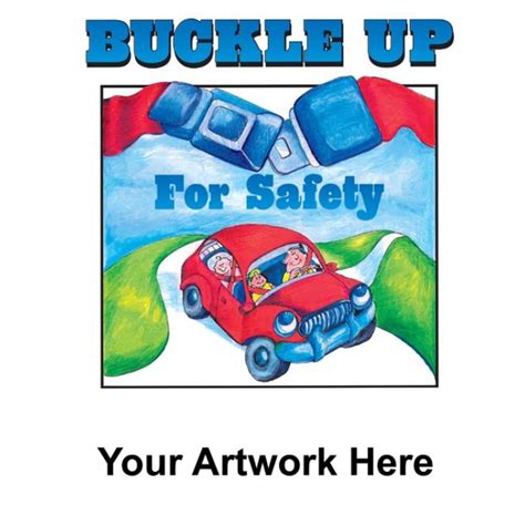 promotional coloring books buckle up for safety