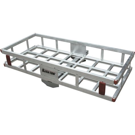 Ultra Tow Aluminum Hitch Cargo Carrier — 500 Lb Capacity Silver 49in