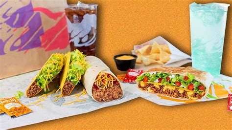 4 tacos originales, 4 burritos 5 capas, 1 nacho bell grande, 2 flautas y un 1.5lt de pepsi. Taco Bell menu changes: Here's the full list of everything ...