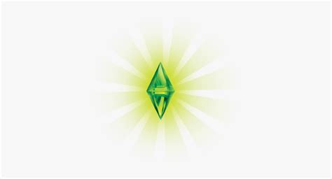 Sims Green Plumbob Diamond Bright Shine Freetoedit Sims