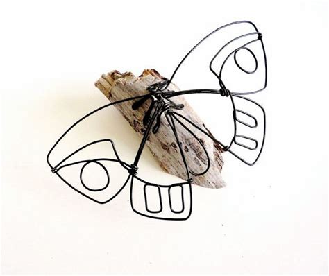 Butterfly Wire Sculpture Minimal Wire Art Wire Wall Piece