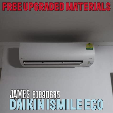 Daikin Aircon Ismile Eco R Inclusive Copper Pipes System