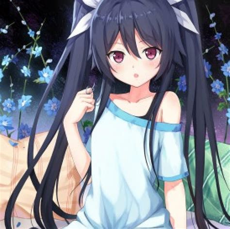 Free Download Tail Blue Pretty Adorable Floral Sweet Blossom Nice Twin Tail Anime Hd