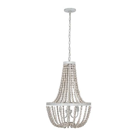 From modern chandeliers in polished finishes to romantic pieces with reflective details, our chandeliers suit every taste. Alsy 3-Light Antique White with Gray Beaded Chandelier ...